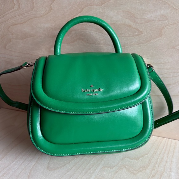kate spade Handbags - Green Kate Spade Puffy Flap Crossbody Bag